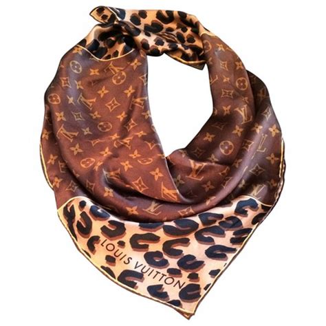 fake louis vuitton leopard print scarf|louis vuitton head scarf price.